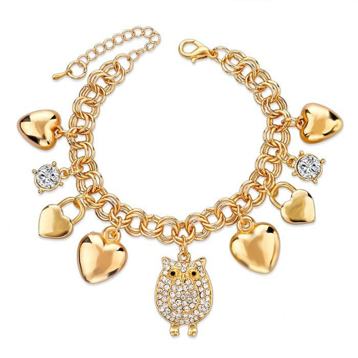 Bracelet Beetle Charms Gold