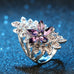 Elite Purple Flower Bague