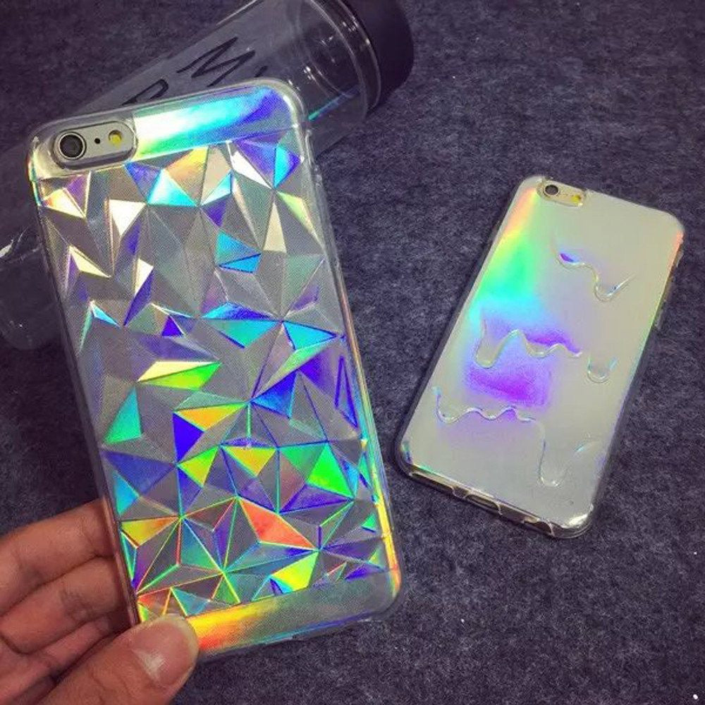 3D Diamond Rainbow Case