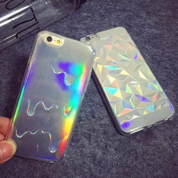 3D Diamond Rainbow Case