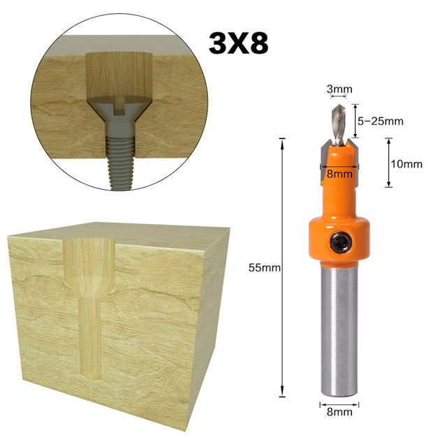 Set Forets Fraisoir Bois & Plastique