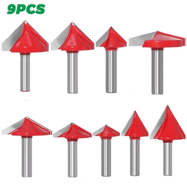 Set Fraises Chanfrein 8 mm – 4 pièces