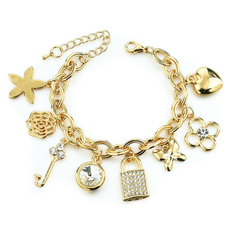 Bracelet Beetle Charms Gold