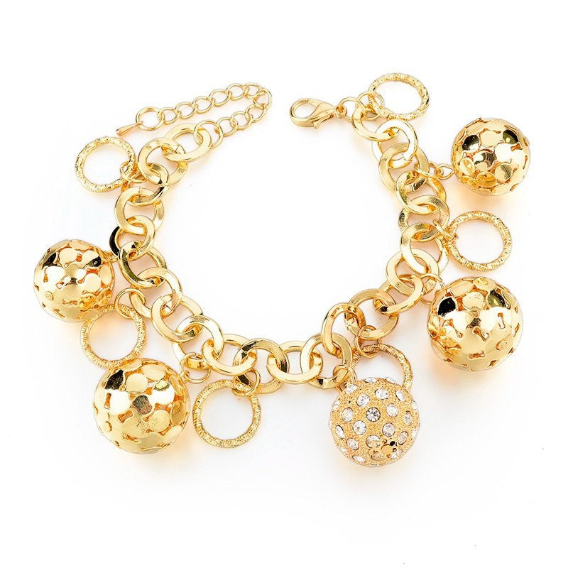 Bracelet Beetle Charms Gold