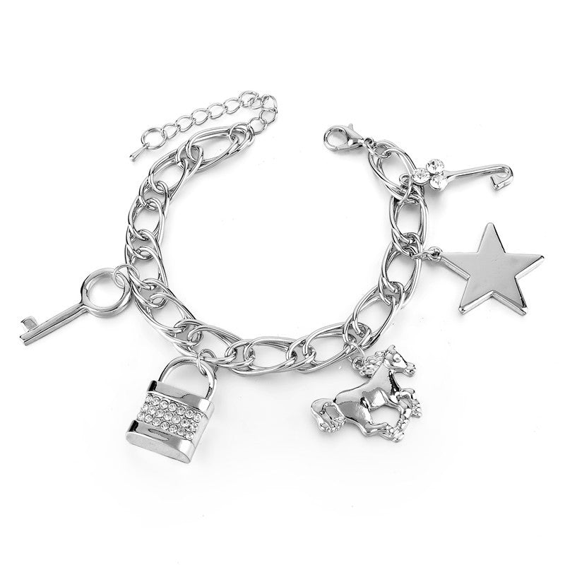 Bracelet Beetle Charms Gold