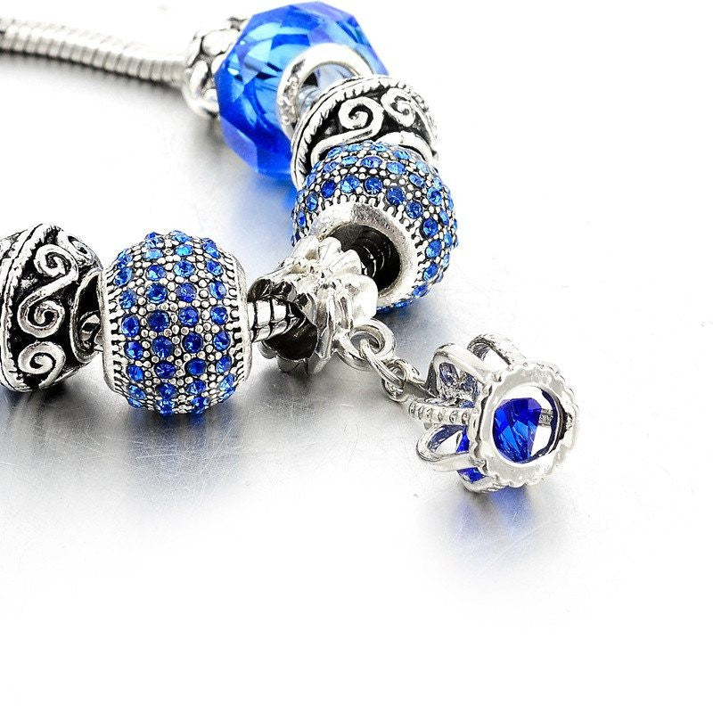 Bracelet Blue Crown
