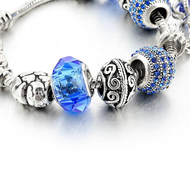 Bracelet Blue Crown
