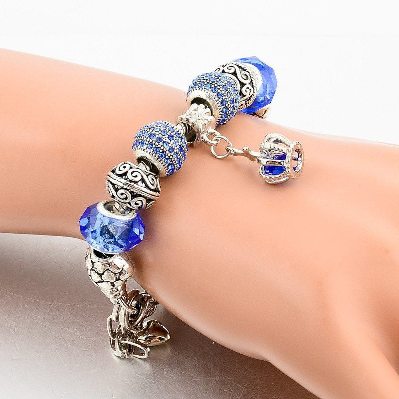 Bracelet Blue Crown