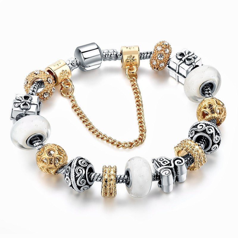 Bracelet Charm Brown Chain