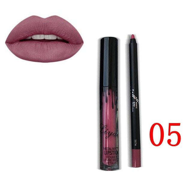 Matte Lipstick + Crayon