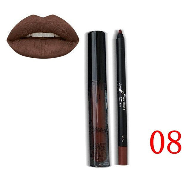 Matte Lipstick + Crayon