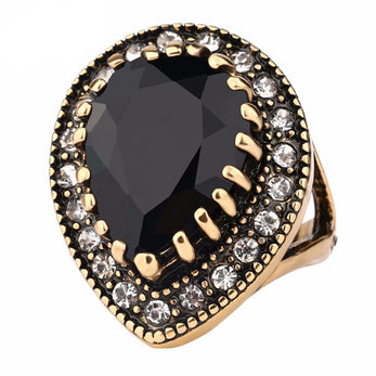 Elite Black Vintage Bague