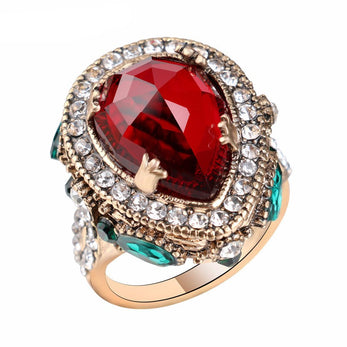 Elite Red Crystal Vintage