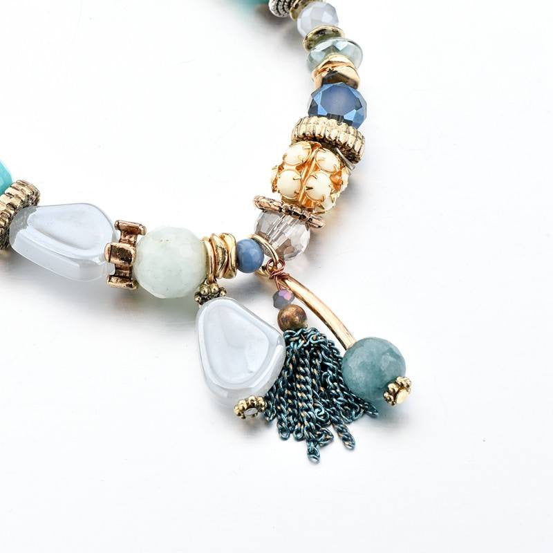 Glass Charm Bracelet