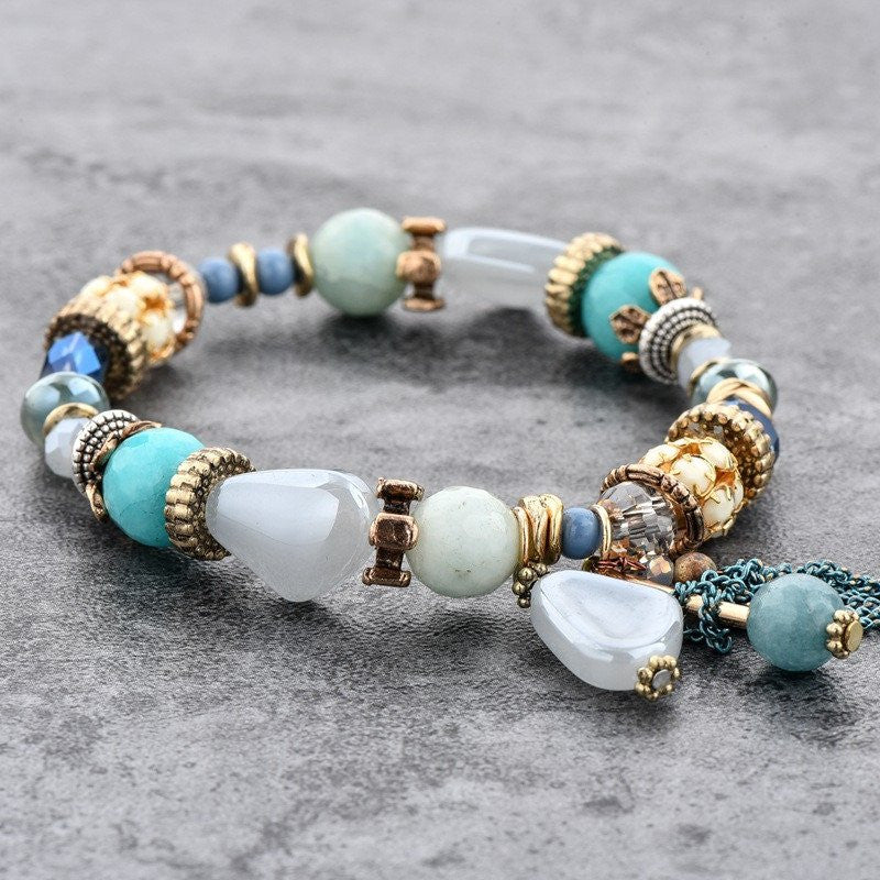 Glass Charm Bracelet