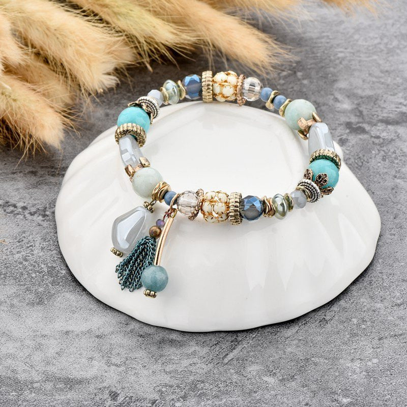Glass Charm Bracelet