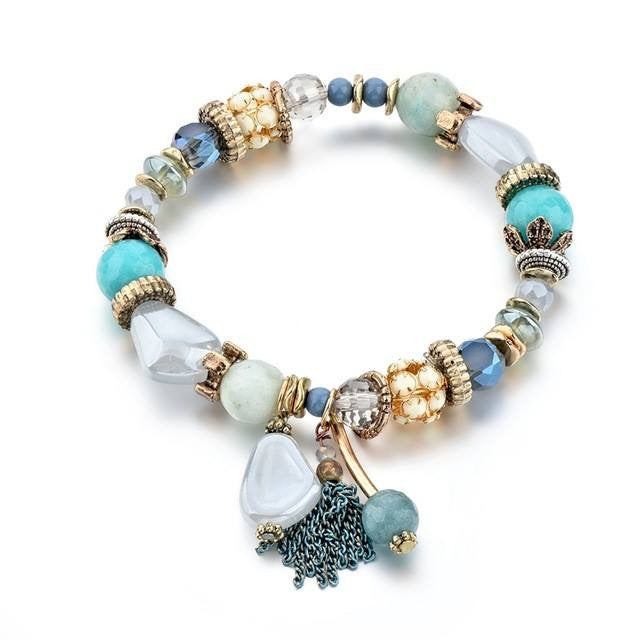 Glass Charm Bracelet