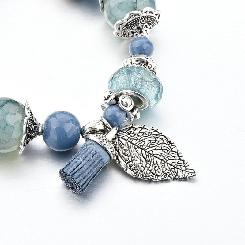 Glass Charm Bracelet