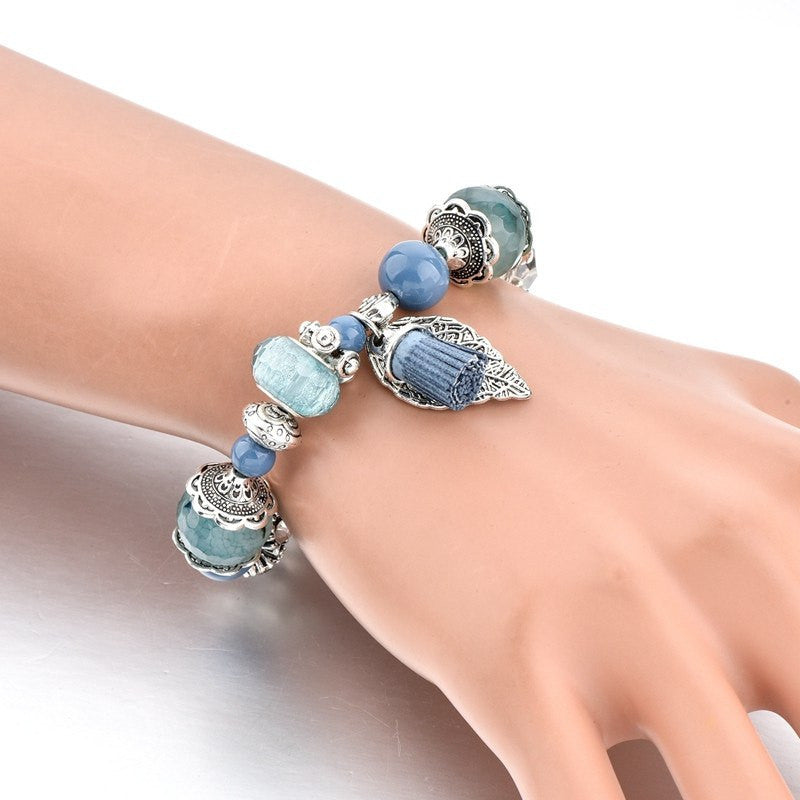 Glass Charm Bracelet