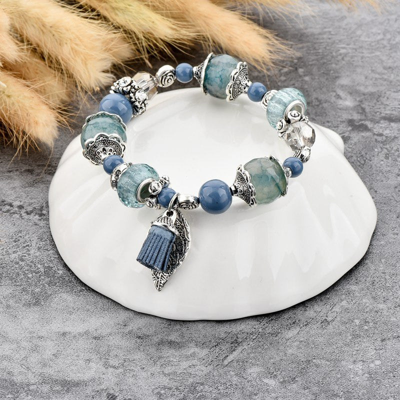 Glass Charm Bracelet
