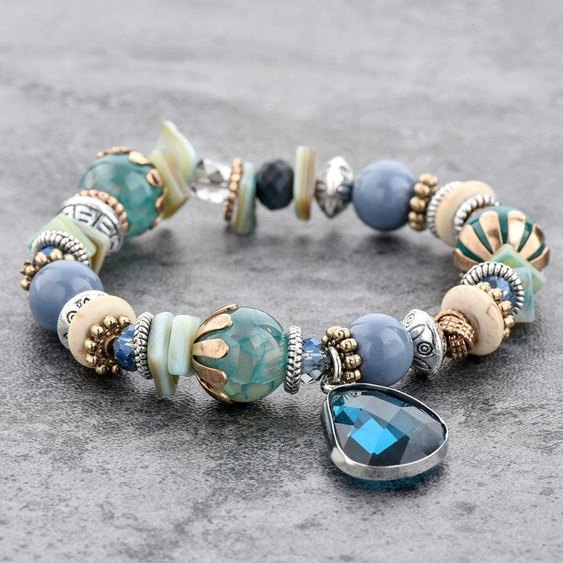 Glass Charm Bracelet