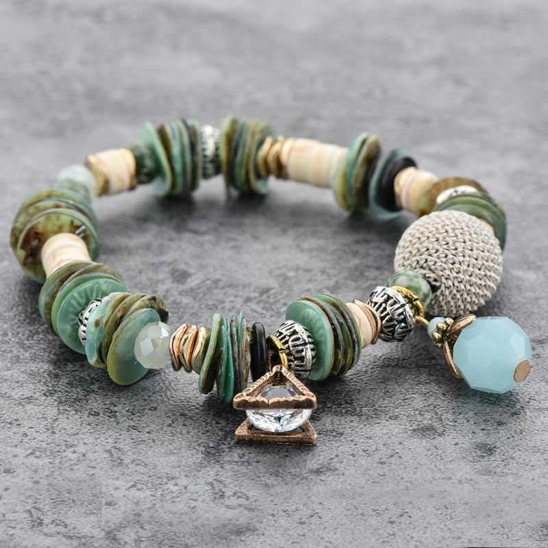 Glass Charm Bracelet