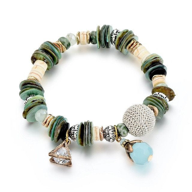 Glass Charm Bracelet