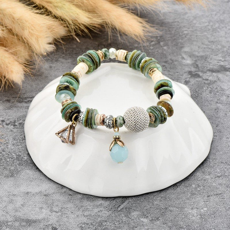Glass Charm Bracelet
