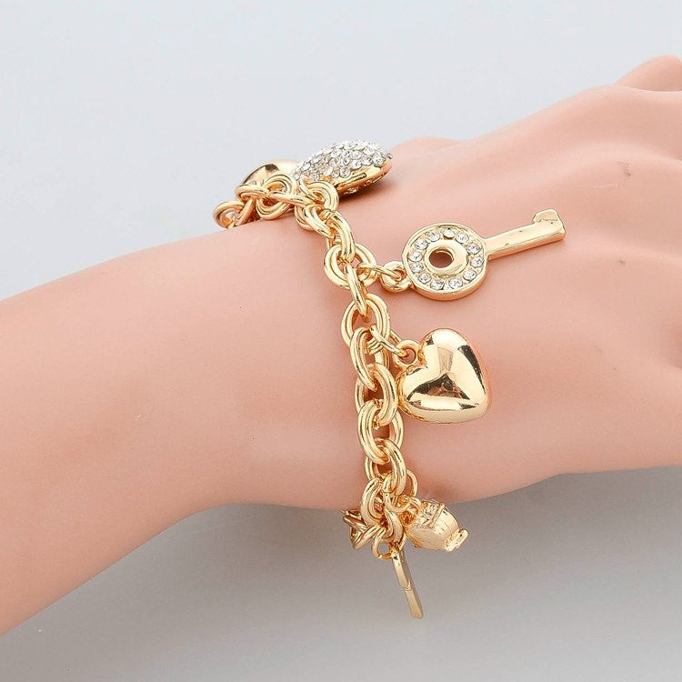 Bracelet Beetle Charms Gold