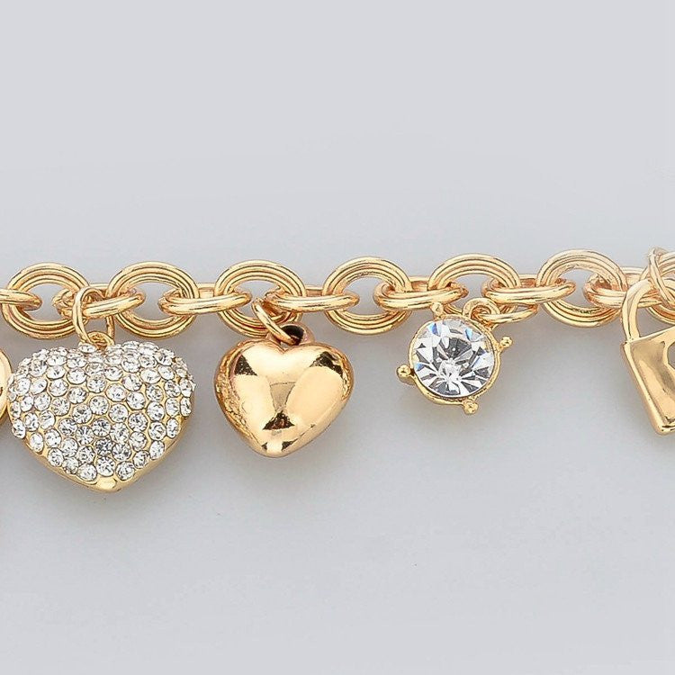 Bracelet Beetle Charms Gold