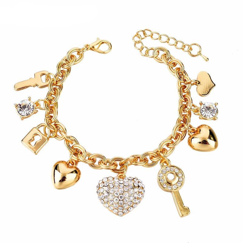 Bracelet Beetle Charms Gold