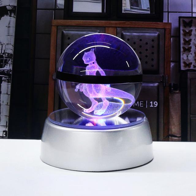 Pokéball Cristal 3D LED