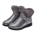 Women Fur Boots Glitters