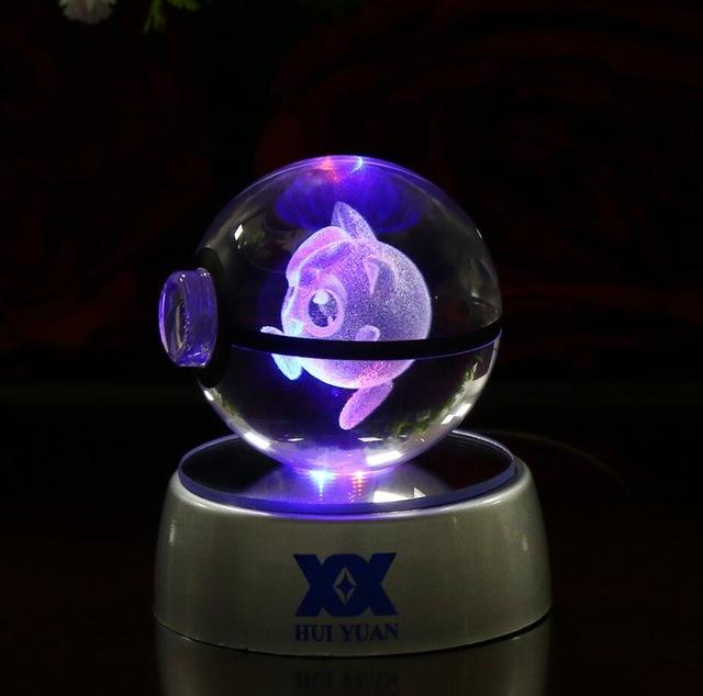 Pokéball Cristal 3D LED