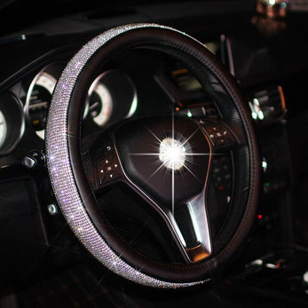 Crystal steering wheels cover