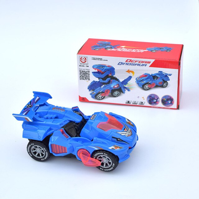 Transforming Dinosaur LED car