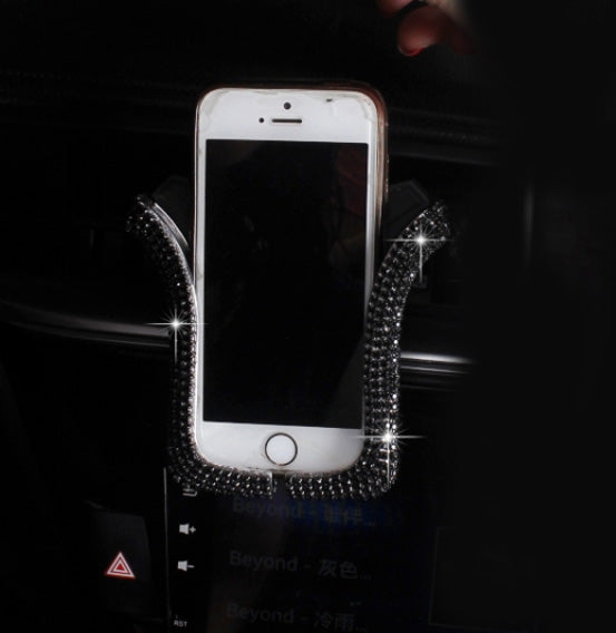Light Crystal Car Phone Holder