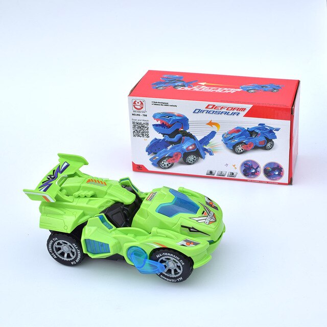 Transforming Dinosaur LED car