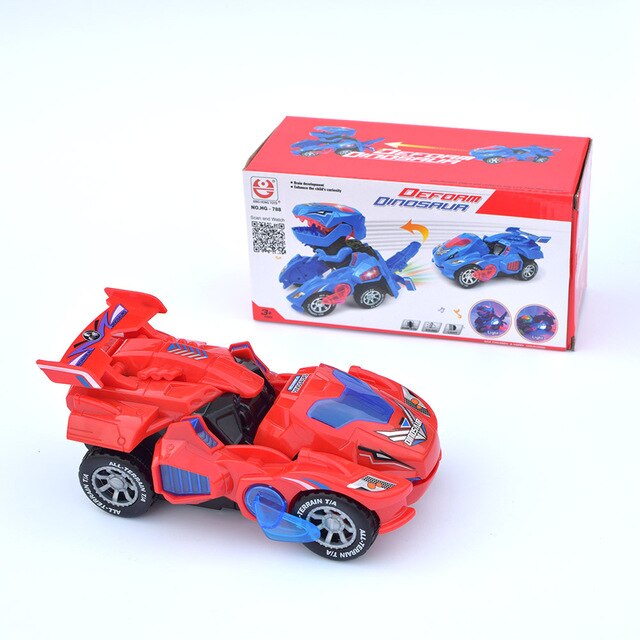 Transforming Dinosaur LED car